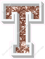 VA 18" Individuals - Rose Gold Sparkle T