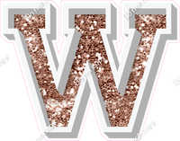 VA 18" Individuals - Rose Gold Sparkle W