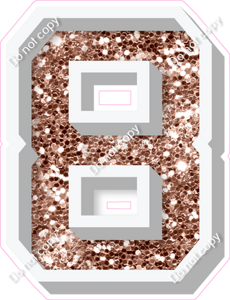 VA 18" Individuals - Rose Gold Sparkle 8