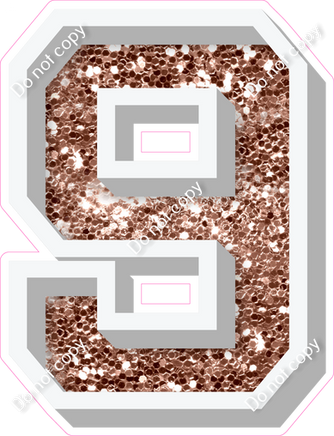 VA 18" Individuals - Rose Gold Sparkle 9