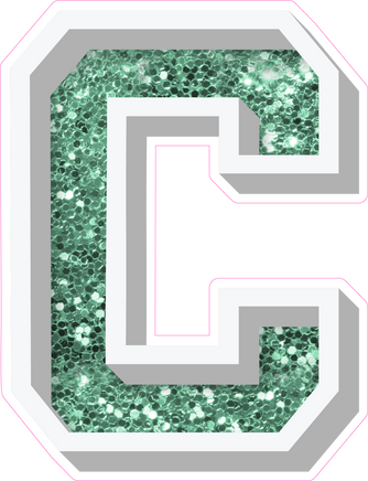 VA 18" Individuals - Sea Foam Sparkle C