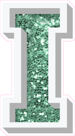 VA 18" Individuals - Sea Foam Sparkle I