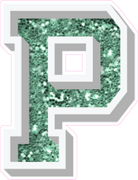 VA 18" Individuals - Sea Foam Sparkle P