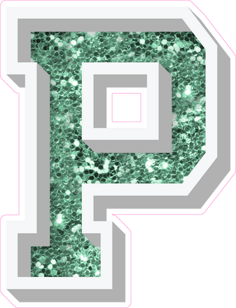 VA 18" Individuals - Sea Foam Sparkle P