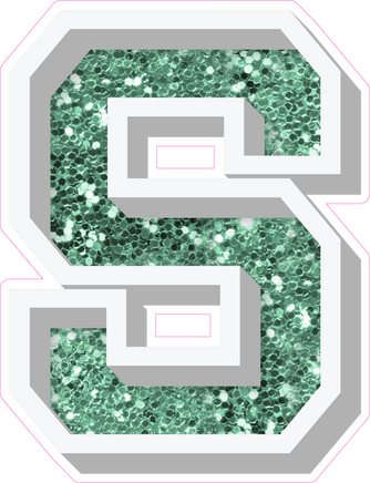 VA 18" Individuals - Sea Foam Sparkle S