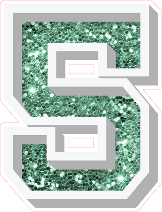 VA 18" Individuals - Sea Foam Sparkle 5