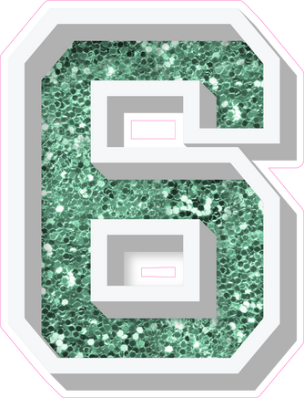 VA 18" Individuals - Sea Foam Sparkle 6