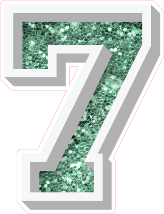 VA 18" Individuals - Sea Foam Sparkle 7