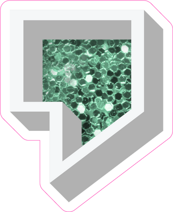 VA 18" Individuals - Sea Foam Sparkle Apostrophe