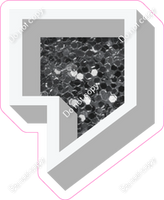 VA 18" Individuals - Silver Sparkle Apostrophe