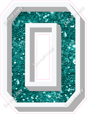 VA 18" Individuals - Teal Sparkle O
