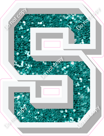 VA 18" Individuals - Teal Sparkle S