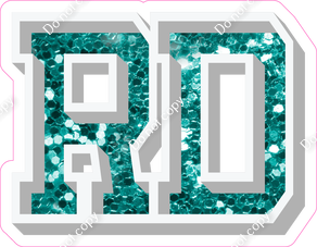VA 18" Individuals - Teal Sparkle RD