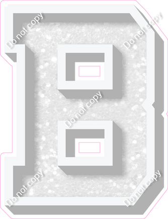 VA 18" Individuals - White Sparkle B
