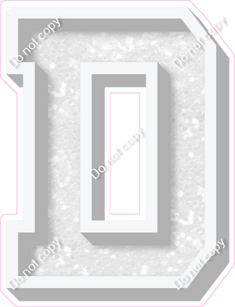 VA 18" Individuals - White Sparkle D