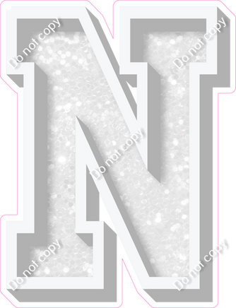 VA 18" Individuals - White Sparkle N