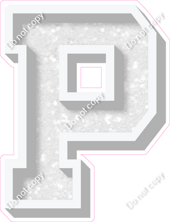 VA 18" Individuals - White Sparkle P