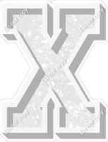 VA 18" Individuals - White Sparkle X