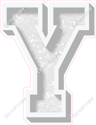 VA 18" Individuals - White Sparkle Y