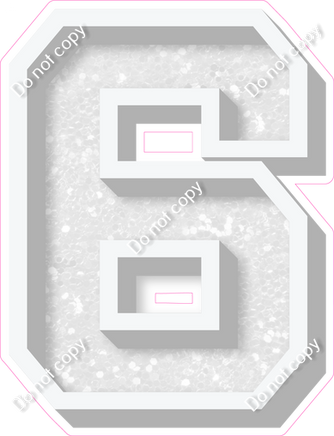 VA 18" Individuals - White Sparkle 6