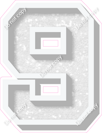 VA 18" Individuals - White Sparkle 9