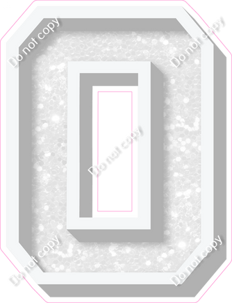 VA 18" Individuals - White Sparkle
