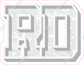 VA 18" Individuals - White Sparkle RD