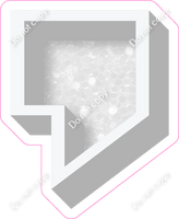 VA 18" Individuals - White Sparkle Apostrophe