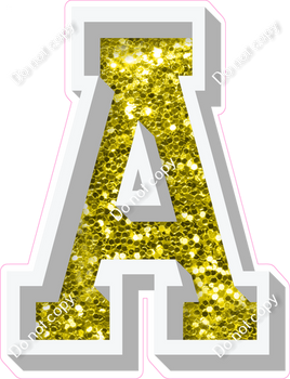 VA 18" Individuals - Yellow Sparkle A