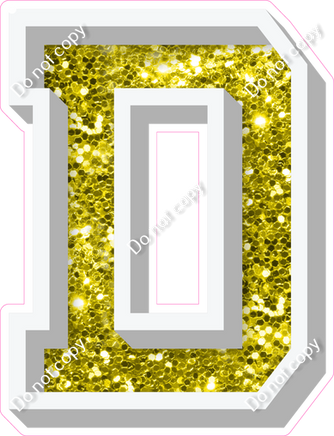 VA 18" Individuals - Yellow Sparkle D