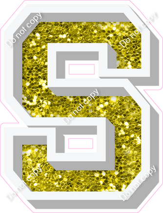 VA 18" Individuals - Yellow Sparkle S