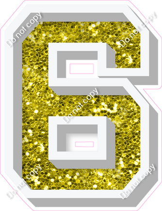 VA 18" Individuals - Yellow Sparkle 6