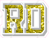 VA 18" Individuals - Yellow Sparkle RD