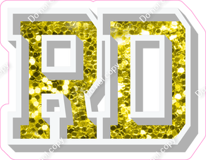 VA 18" Individuals - Yellow Sparkle RD