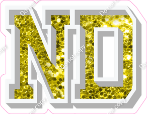VA 18" Individuals - Yellow Sparkle ND