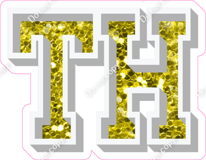 VA 18" Individuals - Yellow Sparkle TH