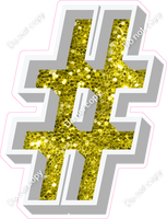VA 18" Individuals - Yellow Sparkle #