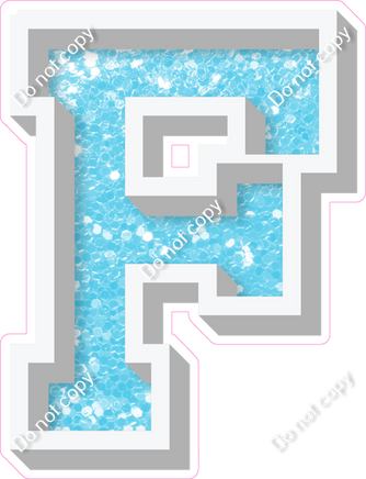 VA 23.5" Individuals - Baby Blue Sparkle F