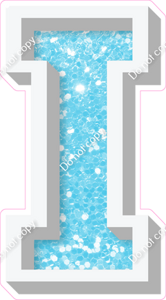 VA 23.5" Individuals - Baby Blue Sparkle I