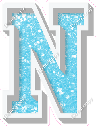 VA 23.5" Individuals - Baby Blue Sparkle N