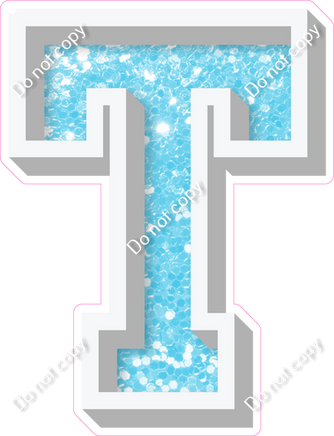 VA 23.5" Individuals - Baby Blue Sparkle T