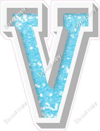 VA 23.5" Individuals - Baby Blue Sparkle V