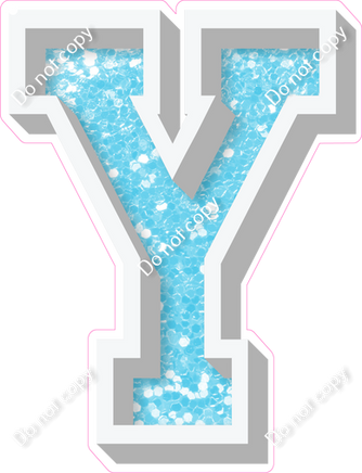 VA 23.5" Individuals - Baby Blue Sparkle Y