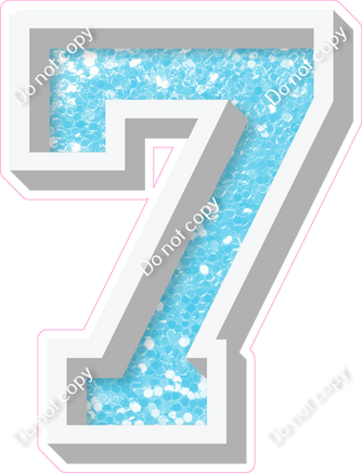 VA 23.5" Individuals - Baby Blue Sparkle 7