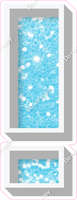 VA 23.5" Individuals - Baby Blue Sparkle !