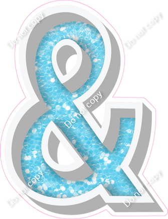 VA 23.5" Individuals - Baby Blue Sparkle &