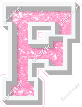 VA 23.5" Individuals - Baby Pink Sparkle F