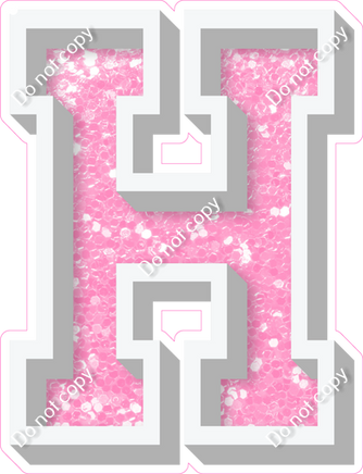 VA 23.5" Individuals - Baby Pink Sparkle H