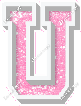 VA 23.5" Individuals - Baby Pink Sparkle U