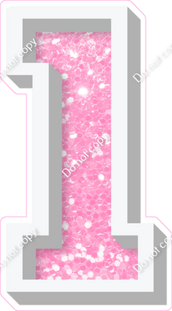 VA 23.5" Individuals - Baby Pink Sparkle 1
